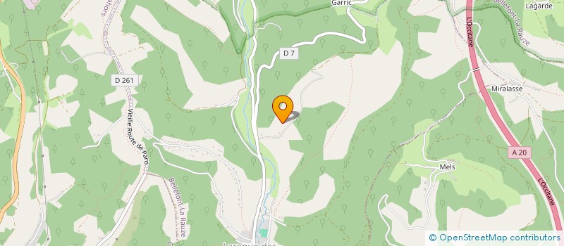 localisation de l'entreprise MADAME RAYMONDE CAPELLE  BELLEFONT-LA RAUZE