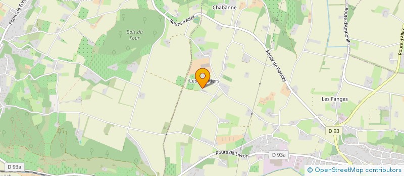 localisation de l'entreprise MADAME RAYMONDE CHAREL à ALLEX