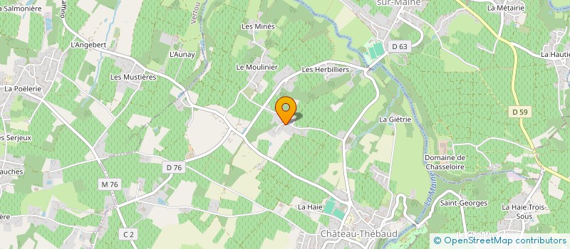 localisation de l'entreprise MADAME RAYMONDE CHENARD à CHATEAU-THEBAUD
