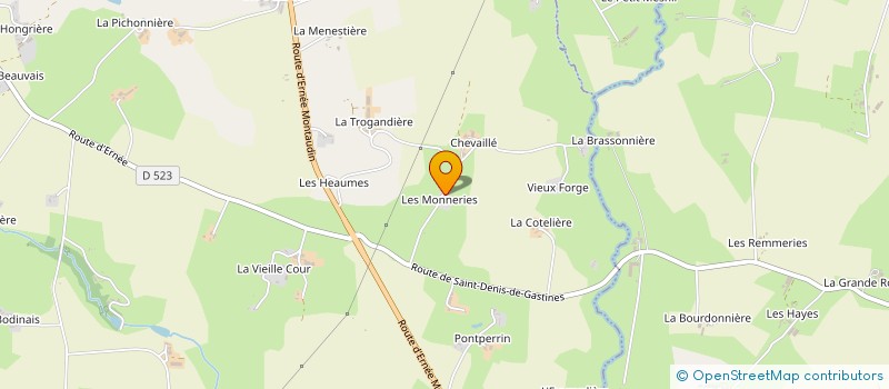 localisation de l'entreprise MADAME RAYMONDE CHERAULT à SAINT-ELLIER-DU-MAINE