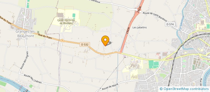 localisation de l'entreprise MADAME RAYMONDE CHEVAL  ROMANS-SUR-ISERE