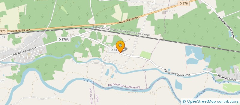 localisation de l'entreprise MADAME RAYMONDE CHOUARD  SELLES-SUR-CHER