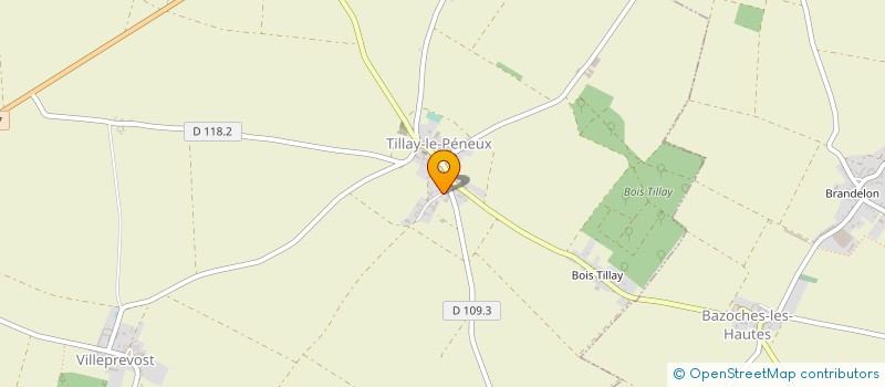 localisation de l'entreprise MADAME RAYMONDE COIN à TILLAY-LE-PENEUX