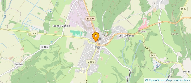localisation de l'entreprise MADAME RAYMONDE COLLOMB à ORGELET