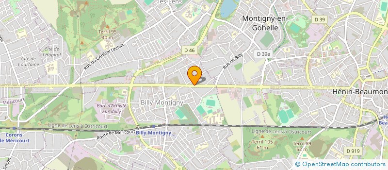 localisation de l'entreprise MADAME RAYMONDE COPIN à BILLY-MONTIGNY