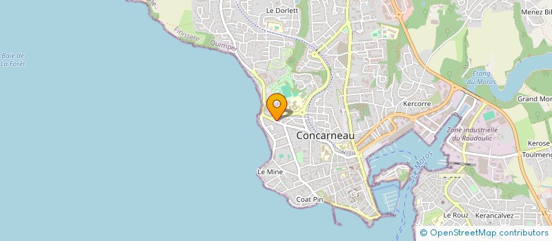 localisation de l'entreprise MADAME RAYMONDE COULIOU à CONCARNEAU