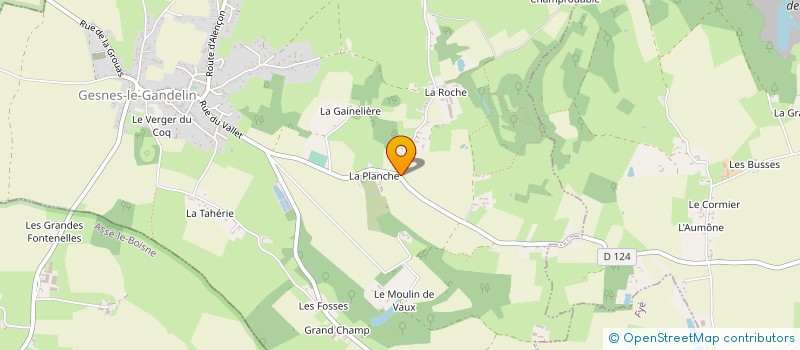 localisation de l'entreprise MADAME RAYMONDE COUPVENT  GESNES LE GANDELIN