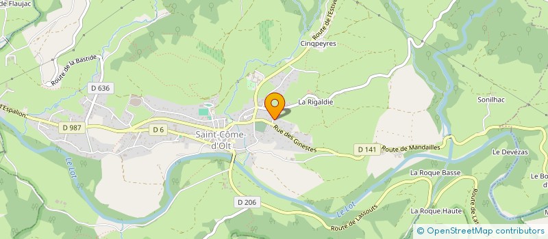 localisation de l'entreprise MADAME RAYMONDE COUTOU  ESPALION