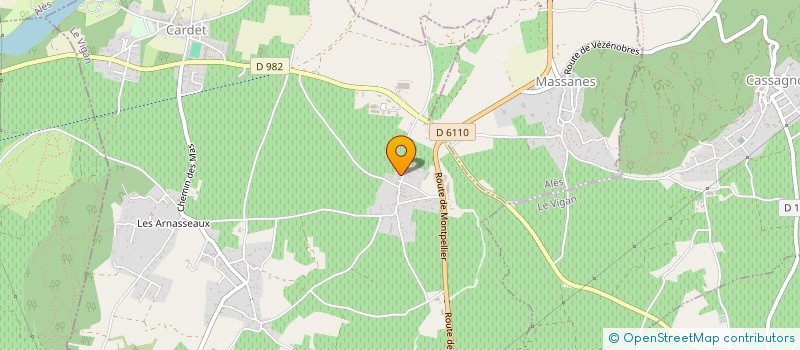 localisation de l'entreprise MADAME RAYMONDE COUVREUR  CARDET