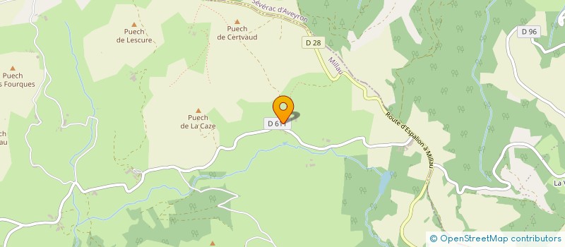 localisation de l'entreprise MADAME RAYMONDE CREYSSELS  VEZINS-DE-LEVEZOU