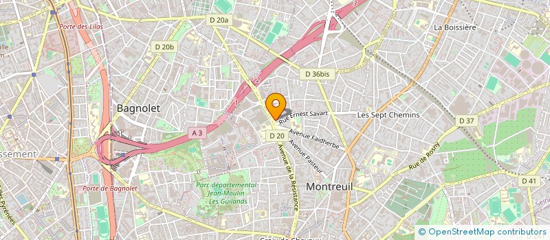 localisation de l'entreprise MADAME RAYMONDE DARTIGUE à MONTREUIL