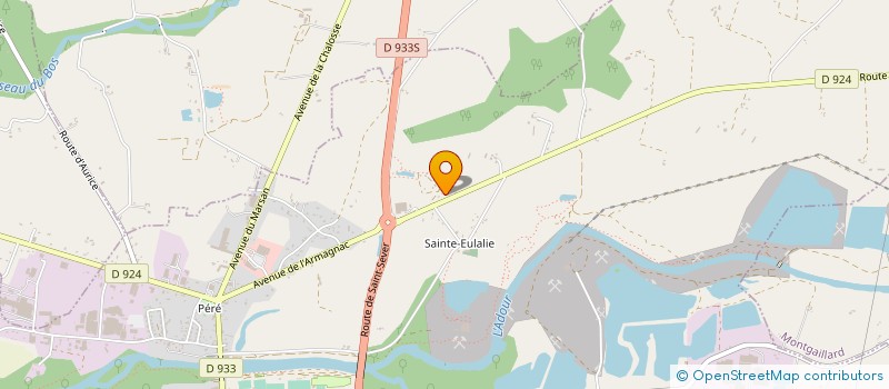 localisation de l'entreprise MADAME RAYMONDE DAUGREILH à SAINT-SEVER