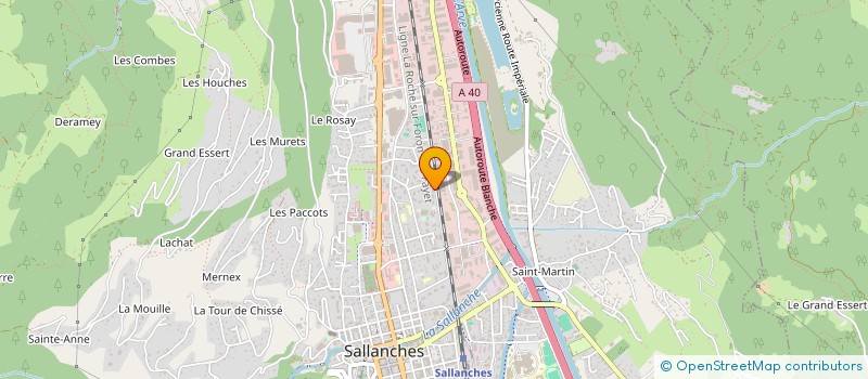 localisation de l'entreprise MADAME RAYMONDE DEBESSEL à SALLANCHES
