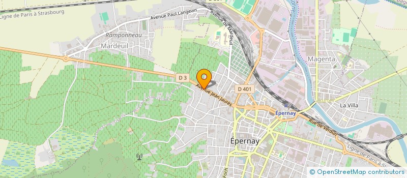 localisation de l'entreprise MADAME RAYMONDE DECARRIER  EPERNAY