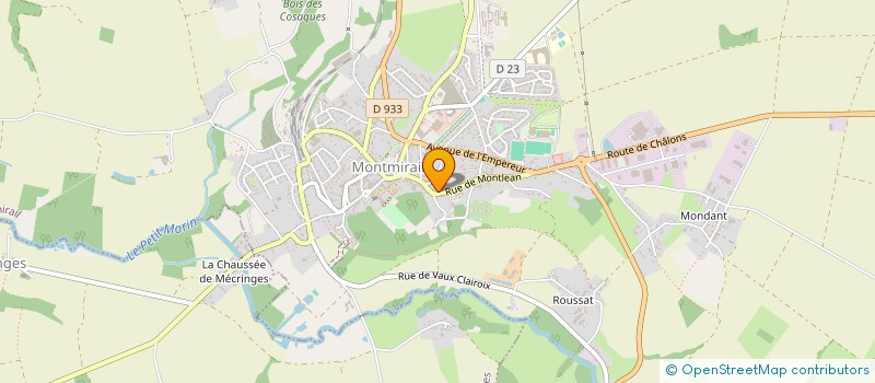 localisation de l'entreprise MADAME RAYMONDE DEFROMONT  MONTMIRAIL