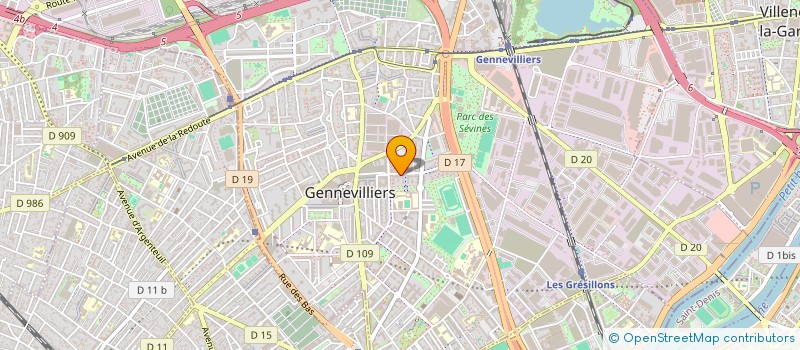 localisation de l'entreprise MADAME RAYMONDE DEGBEY  GENNEVILLIERS