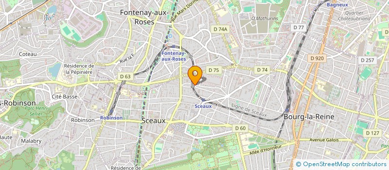 localisation de l'entreprise MADAME RAYMONDE DELATTRE à SCEAUX