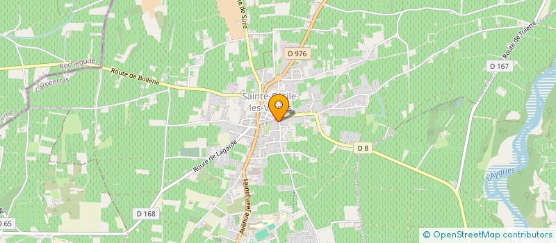 localisation de l'entreprise MADAME RAYMONDE DELGADO  SAINTE-CECILE-LES-VIGNES