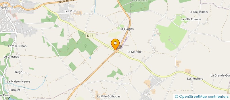 localisation de l'entreprise MADAME RAYMONDE DENIS  PLENEUF-VAL-ANDRE