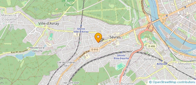 localisation de l'entreprise MADAME RAYMONDE DONNART à SEVRES