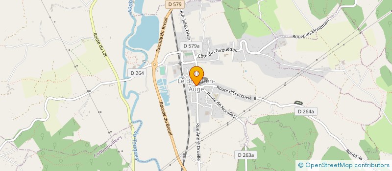 localisation de l'entreprise MADAME RAYMONDE DORVEAUX  SAINT BENOIT D'HEBERTOT