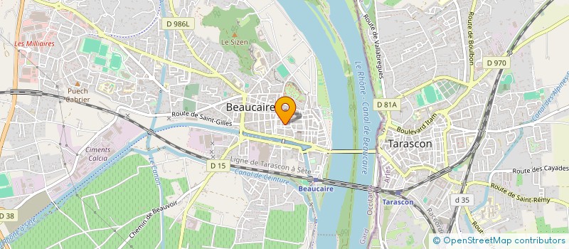 localisation de l'entreprise MADAME RAYMONDE DOULAUD  BEAUCAIRE