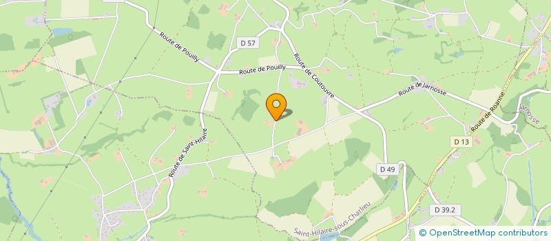 localisation de l'entreprise MADAME RAYMONDE DUCROT  SAINT-HILAIRE-SOUS-CHARLIEU