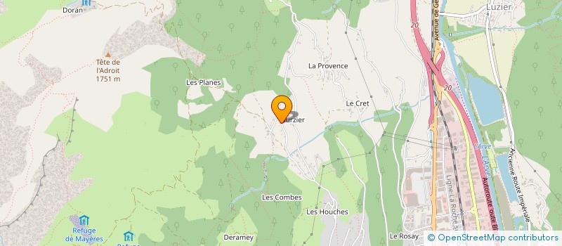 localisation de l'entreprise MADAME RAYMONDE DUMAS à SALLANCHES