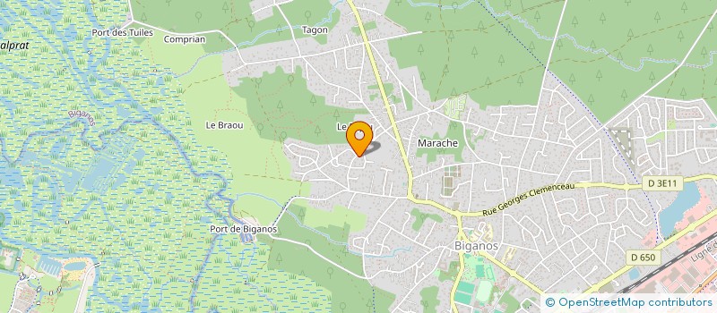 localisation de l'entreprise MADAME RAYMONDE DUPHIL  BIGANOS