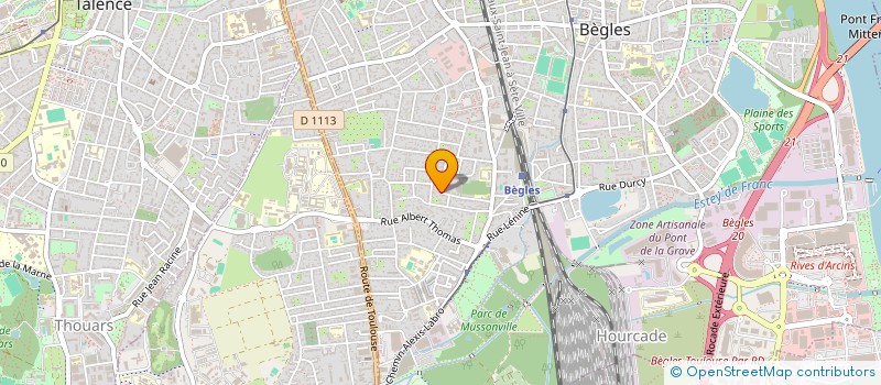 localisation de l'entreprise MADAME RAYMONDE DUPRAT à BEGLES