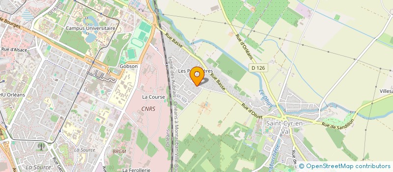 localisation de l'entreprise MADAME RAYMONDE DUPRE à SAINT-CYR-EN-VAL