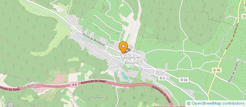 localisation de l'entreprise MADAME RAYMONDE ECARD à SAVIGNY-LES-BEAUNE