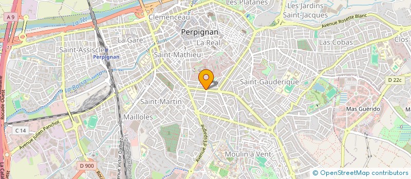 localisation de l'entreprise MADAME RAYMONDE FERNANDEZ à PERPIGNAN