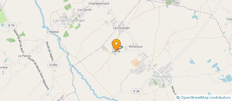 localisation de l'entreprise MADAME RAYMONDE GAILLOT à TRANZAULT