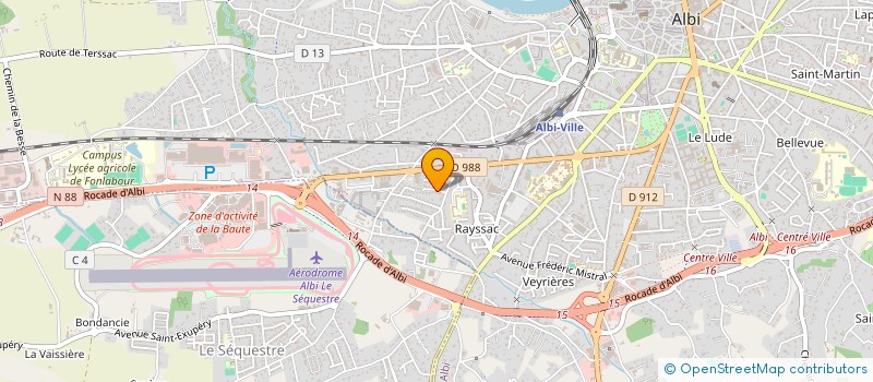 localisation de l'entreprise MADAME RAYMONDE GALVEZ à ALBI