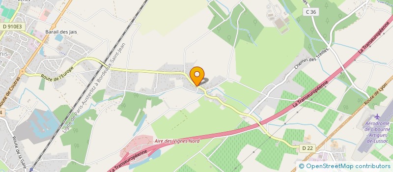 localisation de l'entreprise MADAME RAYMONDE GELLIE  ST-DENIS-DE-PILE