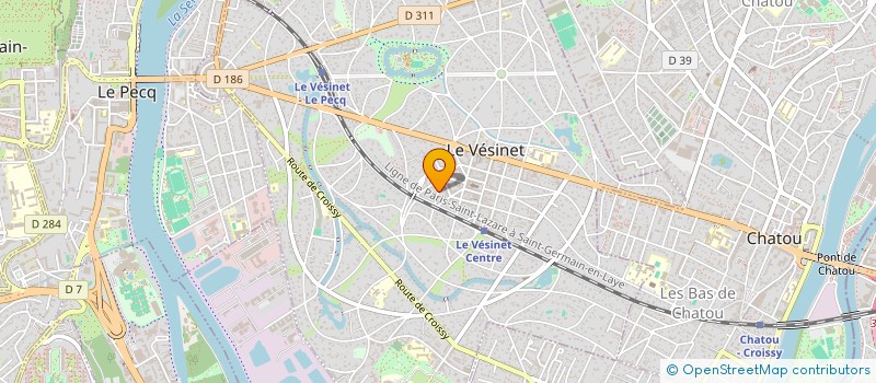 localisation de l'entreprise MADAME RAYMONDE GENESLAY  LE VESINET