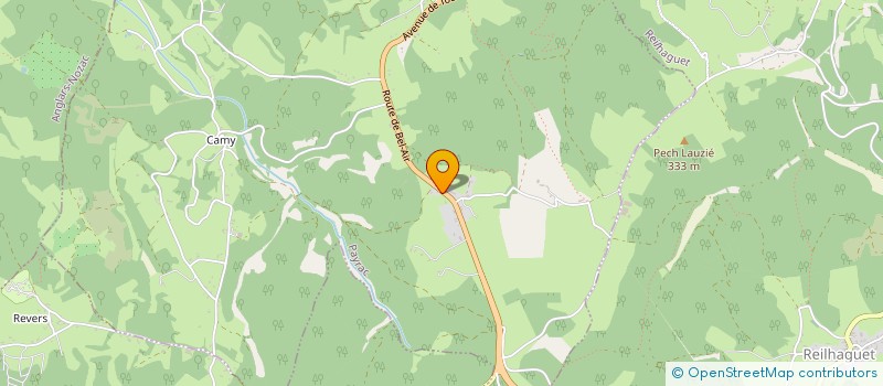 localisation de l'entreprise MADAME RAYMONDE GERAL  PAYRAC