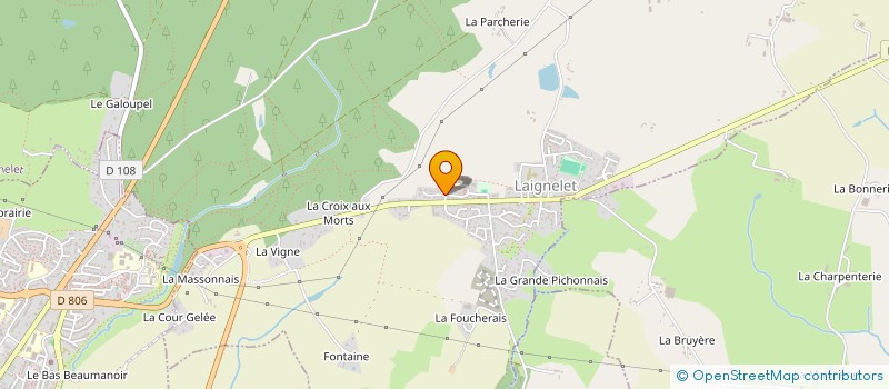 localisation de l'entreprise MADAME RAYMONDE GERAULT  LAIGNELET