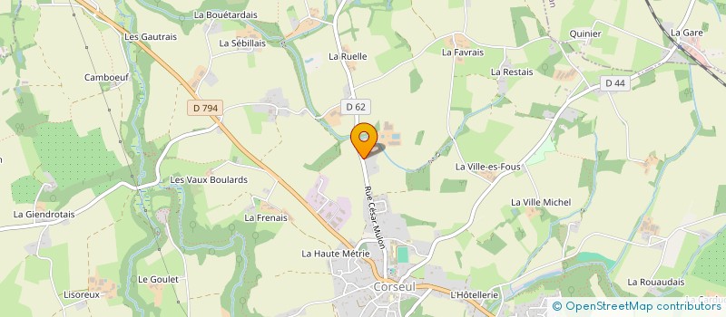 localisation de l'entreprise MADAME RAYMONDE GERGON à CORSEUL