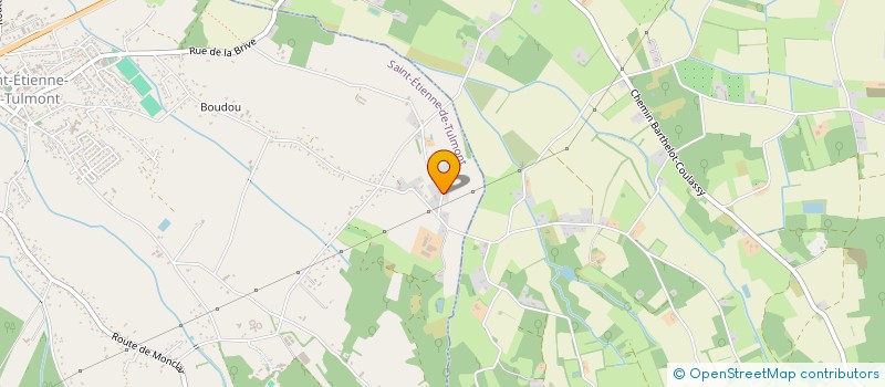 localisation de l'entreprise MADAME RAYMONDE GIBERT  SAINT-ETIENNE-DE-TULMONT