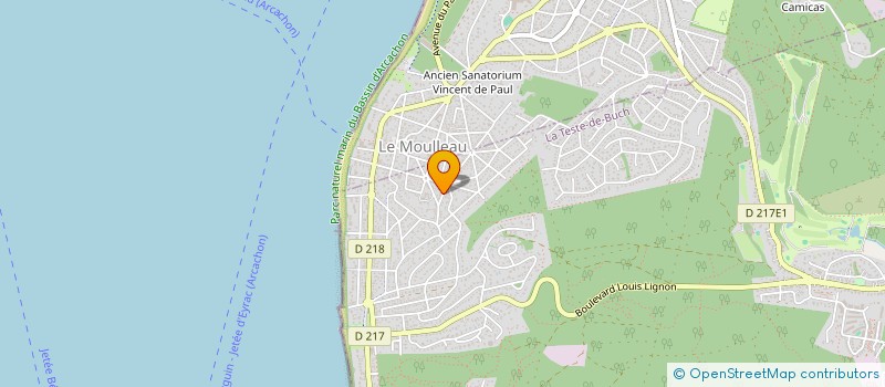 localisation de l'entreprise MADAME RAYMONDE GIMET à LA TESTE-DE-BUCH