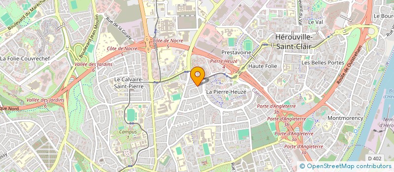 localisation de l'entreprise MADAME RAYMONDE GIUST à CAEN
