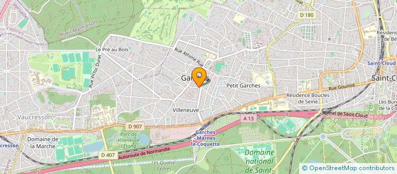 localisation de l'entreprise MADAME RAYMONDE GLANDIERES à GARCHES