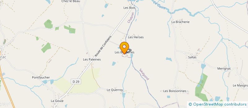 localisation de l'entreprise MADAME RAYMONDE GOUESLARD à SAULGOND