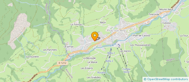 localisation de l'entreprise MADAME RAYMONDE GROSSET-CURTET à PRAZ SUR ARLY