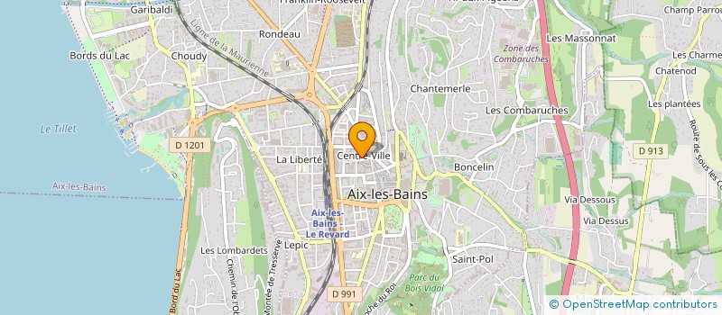 localisation de l'entreprise MADAME RAYMONDE HARDY  AIX-LES-BAINS