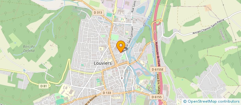 localisation de l'entreprise MADAME RAYMONDE JOSEE GUERENGOMBA  LOUVIERS