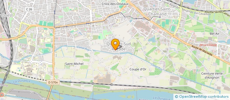 localisation de l'entreprise MADAME RAYMONDE KHEDAOUI  AVIGNON