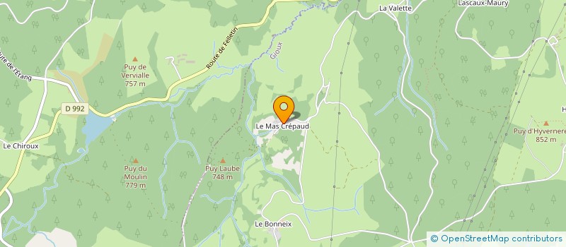 localisation de l'entreprise MADAME RAYMONDE LABESSE à GIOUX